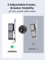 ⁦يوجرين شريط طاقة 6 في 1 – واقي من زيادة التيار مع شحن سريع USB-C | ثلاث مقابس كهربائية + 3 منافذ USB | تصميم مدمج لمطبخك أو مكتبك⁩ - الصورة ⁦2⁩