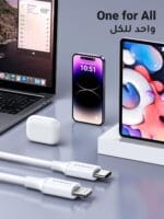 ⁦كابل ِشحن 2M من يوجرين Lightning الي USB-C لايفون⁩ - الصورة ⁦4⁩