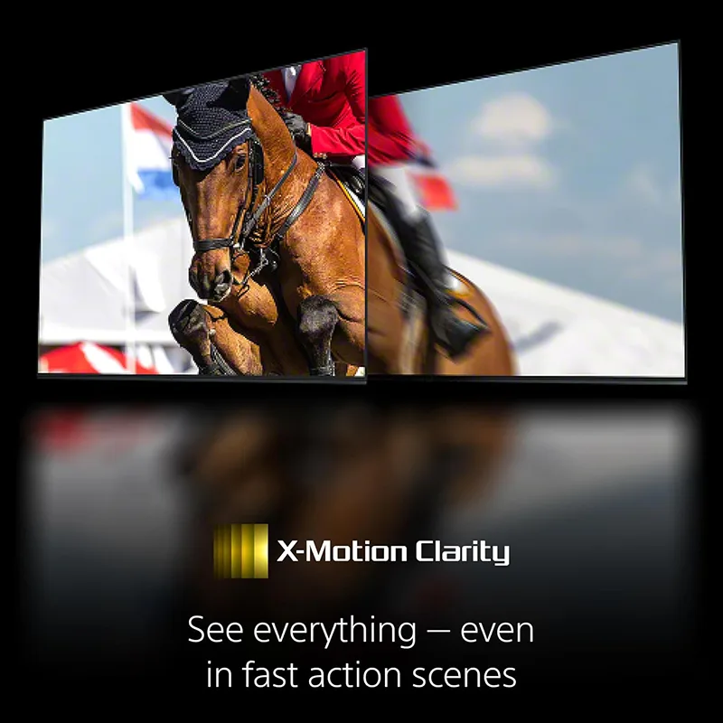 ⁦تلفزيون 55 بوصة سوني ذكي X85L – مصفوفة LED كاملة – 4K UHD – HDR – Google TV – موديل KD55X85L – أحمر⁩ - الصورة ⁦3⁩