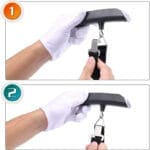 ⁦ميزان السفر الرقمي اولتيكنوفو (محمول باليد مع شاشة ال سي دي 50 كغم 110 باوند)⁩ - الصورة ⁦2⁩