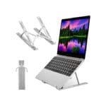 حامل لابتوب ألومنيوم قابل للتعديل ومحمول من سلفار – دعم تبريد لأجهزة 7 إلى 15.6 بوصة
