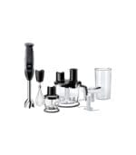 براون خلاط يدوي مالتي كويك 5 – قدرة 1000 واط، 21 سرعة، محضر طعام بسعة 1.5 لتر، خافق وكوب 0.6 لتر، تقنية مقاومة لرذاذ الماء، موديل MQ5285BK، لون أسود