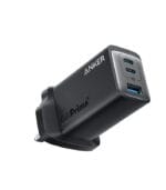 شاحن USB C من انكر، شاحن انكر 735 غان برايم 65 واط، شاحن حائط سريع مدمج وقابل للطي بـ 3 منافذ بي بي اس