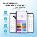 ⁦سماعات انكر P20i لاسلكية، منافذ تشغيل 10 مم لصوت قوي، بلوتوث 5.3، زمن 30 ساعة، IPX5 مقاومة الماء، 2 ميكروفونات لاتصالات ذكاء اصطناعي، 22 إعدادًا مُسبقًا EQs، أسود⁩ - الصورة ⁦4⁩