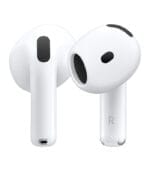 سماعات أبل AirPods الجيل الرابع – صوت محيطي مخصص | مقاومة للعرق والماء | شحن USB-C | حتى 30 ساعة من البطارية | إعداد فوري مع iPhone