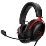 سماعة الألعاب السلكية HyperX Cloud III – صوت محيطي DTS، ميكروفون نقي، متوافقة مع PC, PS5, Xbox Series X|S – مشغلات 53 مم – منافذ USB-C، USB-A، 3.5 مم – أسود/أحمر