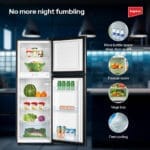 ⁦ثلاجة امبيكس مزدوجة الباب بسعة 138 لتر (4.5 قدم) – تبريد سريع، قفل أمان، موفرة للطاقة، موديل IRF 138C، ضمان سنتين⁩ - الصورة ⁦4⁩