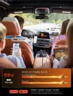 شاحن سيارة LISEN 4 في 1 قابل للسحب – PD 30 واط، كابلات مدمجة USB-C وLightning، موديل 2E7130 - الصورة 6