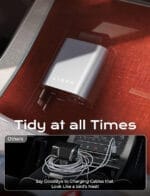 شاحن سيارة LISEN 4 في 1 قابل للسحب – PD 30 واط، كابلات مدمجة USB-C وLightning، موديل 2E7130 - الصورة 2