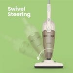 ⁦مكنسة كهربائية 2 في 1 محمولة باليد من كومفي سلك طويل 5 متر خفيفة الوزن وقوية 600 واط 16000 باسكال شفط 0.5 لتر نظام ترشيح مركزي ممتاز للسيارة والمنزل والمطبخ - ابيض ميديا⁩ - الصورة ⁦6⁩