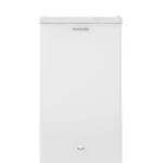 ثلاجة صغيرة 85 لتر من نيكاي، بمنظم حرارة وقفل أمان، أبيض - موديل NRF110N23W