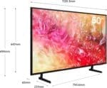 ⁦تلفزيون 50 بوصة سامسونج ذكي Crystal UHD – موديل UA50DU7000UXSA (2024) – أسود⁩ - الصورة ⁦2⁩