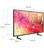 ⁦تلفزيون 85 بوصة سامسونج كريستال UHD الذكي – موديل DU7000 لعام 2024⁩ - الصورة ⁦2⁩