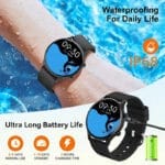 ⁦ساعة ذكية 1.38 انش للرجال والنساء رد/اجراء مكالمات لياقة بدنية مقاومة للماء بتصنيف IP67 لتتبع اللياقة البدنية⁩ - الصورة ⁦5⁩