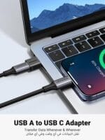 ⁦يوجرين محول USB-C إلى USB-A (2 قطع) – سرعة 10 جيجابت | متوافق مع iPhone 16 Pro Max، iPad Pro/Air، Galaxy S23/S24 Ultra⁩ - الصورة ⁦4⁩