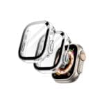 جيتك – غطاء حماية شفاف مع واقي شاشة مدمج لساعة Apple Watch Ultra 49mm (عبوة 2 في 1)