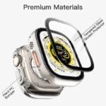 ⁦جيتك – غطاء حماية شفاف مع واقي شاشة مدمج لساعة Apple Watch Ultra 49mm (عبوة 2 في 1)⁩ - الصورة ⁦3⁩