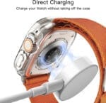 ⁦جيتك – غطاء حماية شفاف مع واقي شاشة مدمج لساعة Apple Watch Ultra 49mm (عبوة 2 في 1)⁩ - الصورة ⁦2⁩