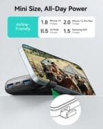 ⁦اي ان يو باور بانك 10000mAh – شحن سريع PD 3.0 & QC 4.0، تصميم مدمج، 3 مخارج، USB-C – أداء قوي في حجم صغير⁩ - الصورة ⁦4⁩