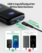 ⁦اي ان يو باور بانك 10000mAh – شحن سريع PD 3.0 & QC 4.0، تصميم مدمج، 3 مخارج، USB-C – أداء قوي في حجم صغير⁩ - الصورة ⁦5⁩