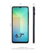 ⁦سامسونج جالكسي A06 – 4G LTE، ثنائي الشريحة، 4GB RAM، 64GB تخزين، أسود⁩ - الصورة ⁦2⁩