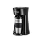 ماكينة قهوة بلاك+ديكر DCT10-B5 – 650 واط، مع كوب سفر 360 مل، فلتر دائم، تصميم مدمج، أسود/فضي