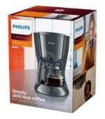 ⁦إبريق قهوة زجاجي من فيليبس HD7432/20 – سعة 0.6 لتر،7 أكواب، إيقاف تلقائي، أسود⁩ - الصورة ⁦4⁩