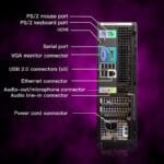 ⁦ديل كمبيوتر مكتبي OptiPlex – Intel Core i7، RAM 16GB، SSD 512GB، شاشة 22 بوصة FHD، RGB، ويندوز 10 برو، ملحقات كاملة⁩ - الصورة ⁦4⁩