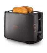 ⁦محمصة خبز فيليبس 5000 سيريز - فتحتين عريضتين - 950 واط - 8 مستويات تحميص - نحاسي/أسود - موديل HD2650/31⁩ - الصورة ⁦2⁩