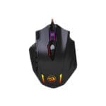 ماوس ألعاب Redragon M908 Impact – 12400 DPI، 18 زر قابل للبرمجة، أوزان قابلة للتعديل، USB، أسود/أحمر