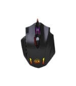 ماوس ألعاب Redragon M908 Impact – 12400 DPI، 18 زر قابل للبرمجة، أوزان قابلة للتعديل، USB، أسود/أحمر