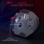 ماوس ألعاب Redragon M908 Impact – 12400 DPI، 18 زر قابل للبرمجة، أوزان قابلة للتعديل، USB، أسود/أحمر - الصورة 3