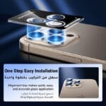 ⁦UGREEN واقي عدسة الكاميرا لهاتف iPhone 16 Pro / 16 Pro Max – حماية فاخرة بدقة فائقة⁩ - الصورة ⁦5⁩