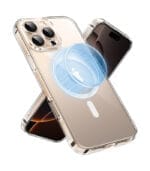 UGREEN كفر شفاف ماج سيف لأيفون 16 برو ماكس (6.9 إنش) – مغناطيس N52 قوي، حماية عسكرية، مقاوم للاصفرار والخدوش، تصميم نحيف بتقنية iCrystal