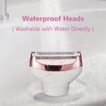 ماكينة حلاقة RWR 4 في 1 للنساء – وجه، جسم، أنف، حواجب – قابلة للشحن، بدون ألم - الصورة 3