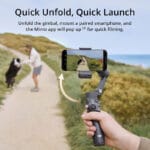 ⁦مثبت DJI Osmo Gimbal 7 ثلاثي المحاور للهواتف – تتبع ذكي، إضاءة مدمجة، إطلاق سريع، عصا تمديد وحامل ثلاثي⁩ - الصورة ⁦4⁩