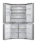 ⁦ثلاجة هايسينس أربعة أبواب، سعة 583 لتر، فضي – موديل RQ72W2NR مع ضمان سنتين⁩ - الصورة ⁦2⁩